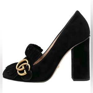 GUCCI MARMONT SUEDE HEELS